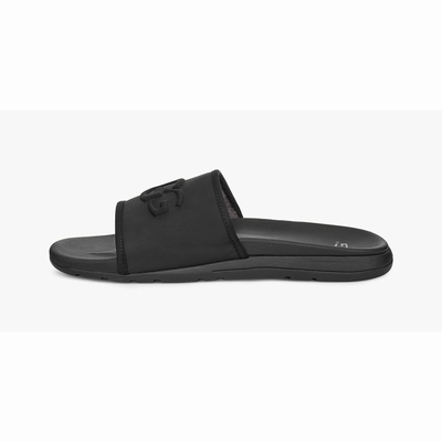 Chinelos UGG Xavier Graphic Slide Homem Pretas | PT-VUONE